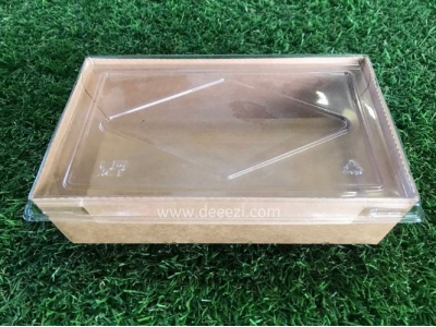 กล่องกระดาษคราฟท์ 1,200 ml. พร้อมฝา