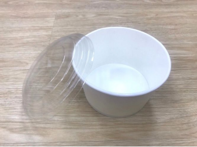 ถ้วยกระดาษสีขาว 850 ml. พร้อมฝา