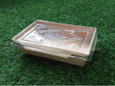 กล่องกระดาษคราฟท์ 500 ml. พร้อมฝา