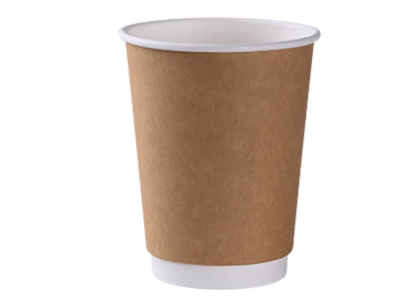 แก้วกาแฟ 8 OZ ดับเบิ้ลวอล สีคราฟท์