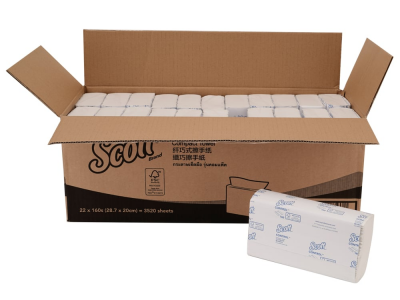 กระดาษเช็ดมือ Scott Compact Towel 1 ชั้น