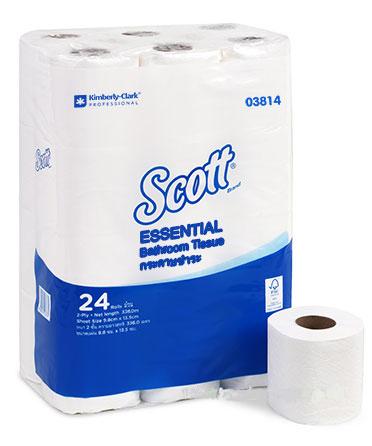 กระดาษชำระม้วนเล็ก Scott Essential 2ชั้น P/N : 03814