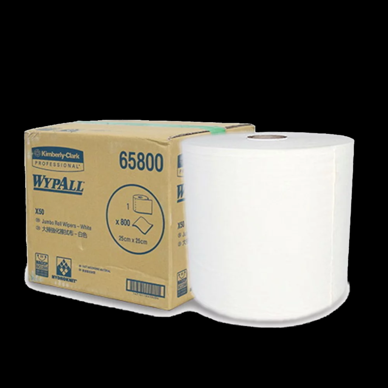 แผ่นเช็ดอุตสาหกรรม Wypall X50 Jumbo roll wipers